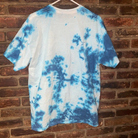 Hard Rock Atlantic City Custom Blue Tie Dye Rainbow Graphic T-Shirt Size XL - Picture 5 of 5